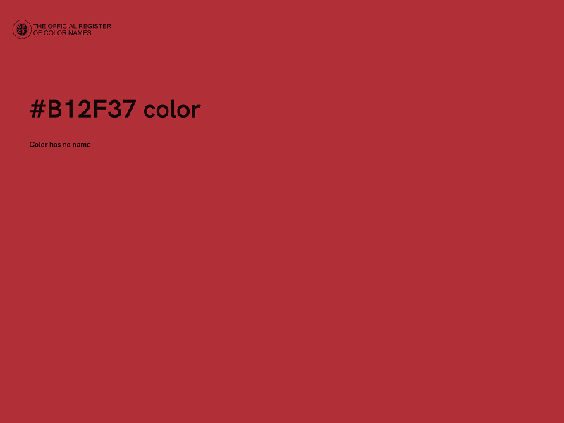 #B12F37 color image