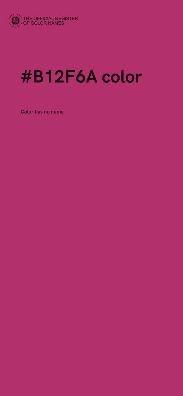 #B12F6A color image