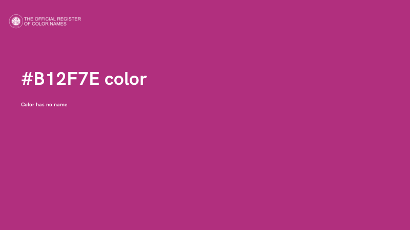 #B12F7E color image