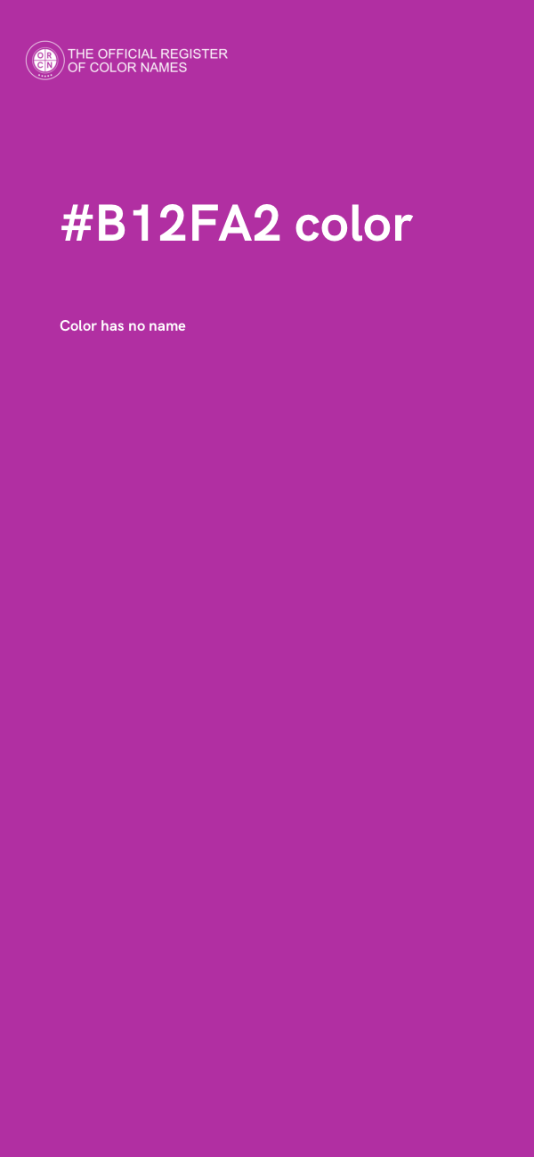 #B12FA2 color image