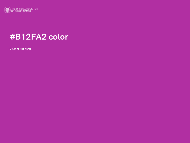 #B12FA2 color image