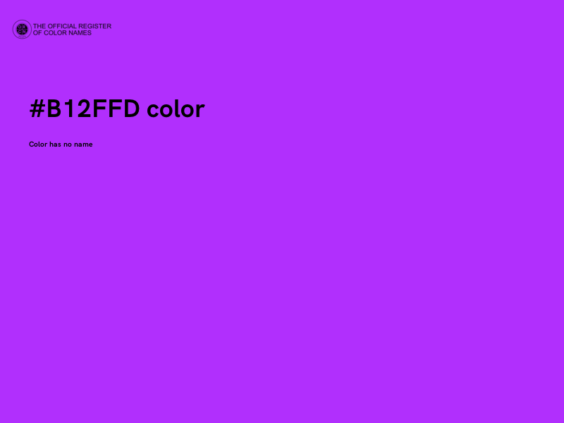 #B12FFD color image