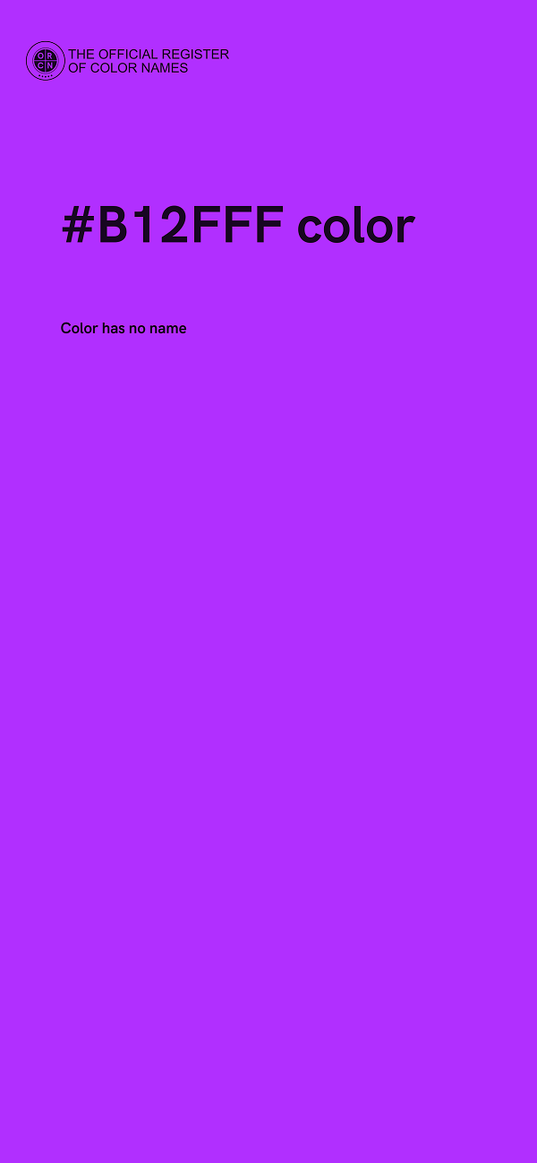 #B12FFF color image