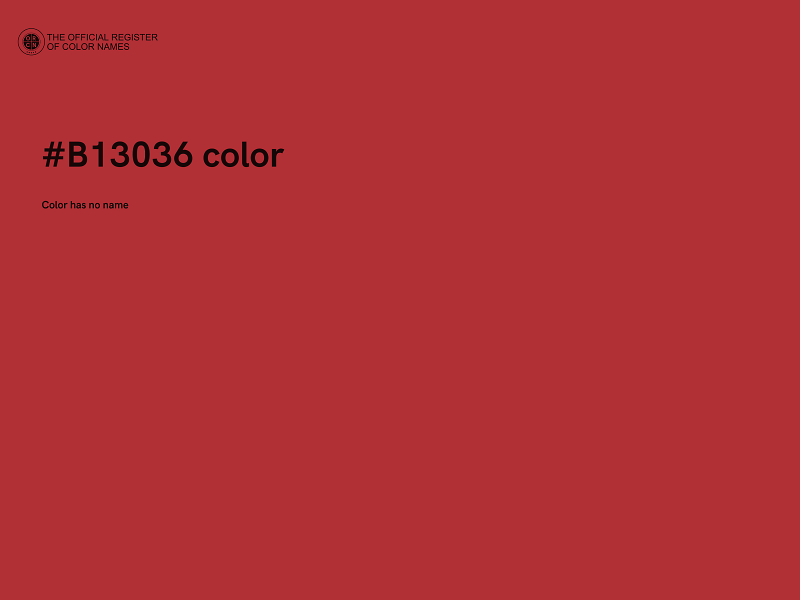 #B13036 color image