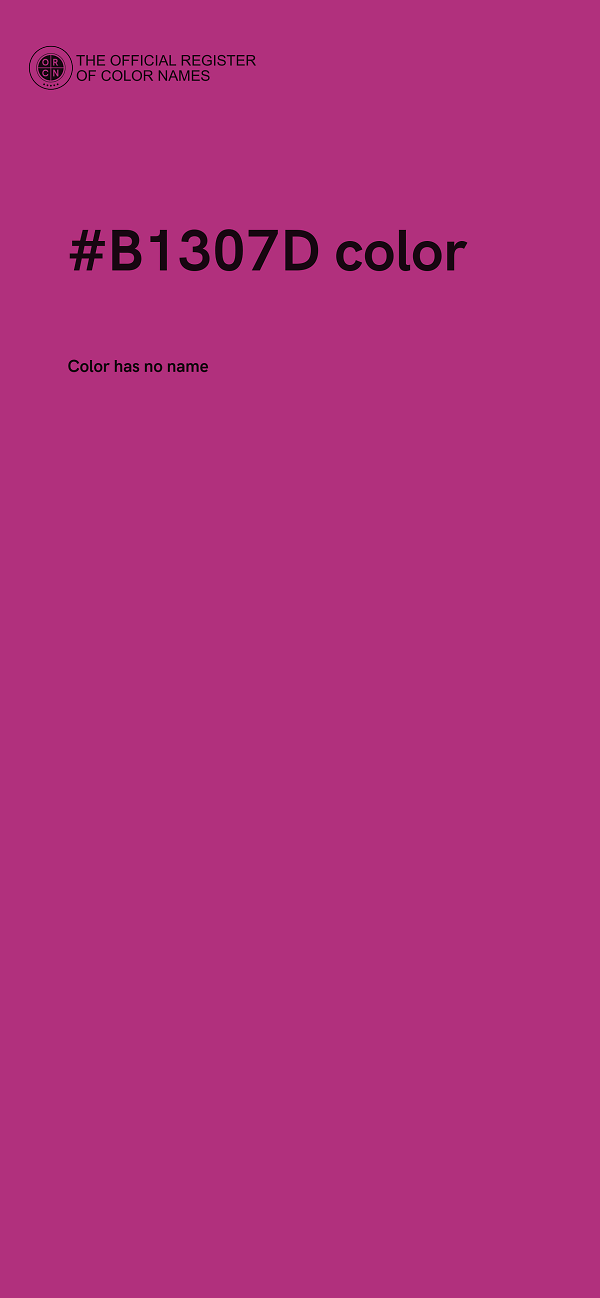 #B1307D color image