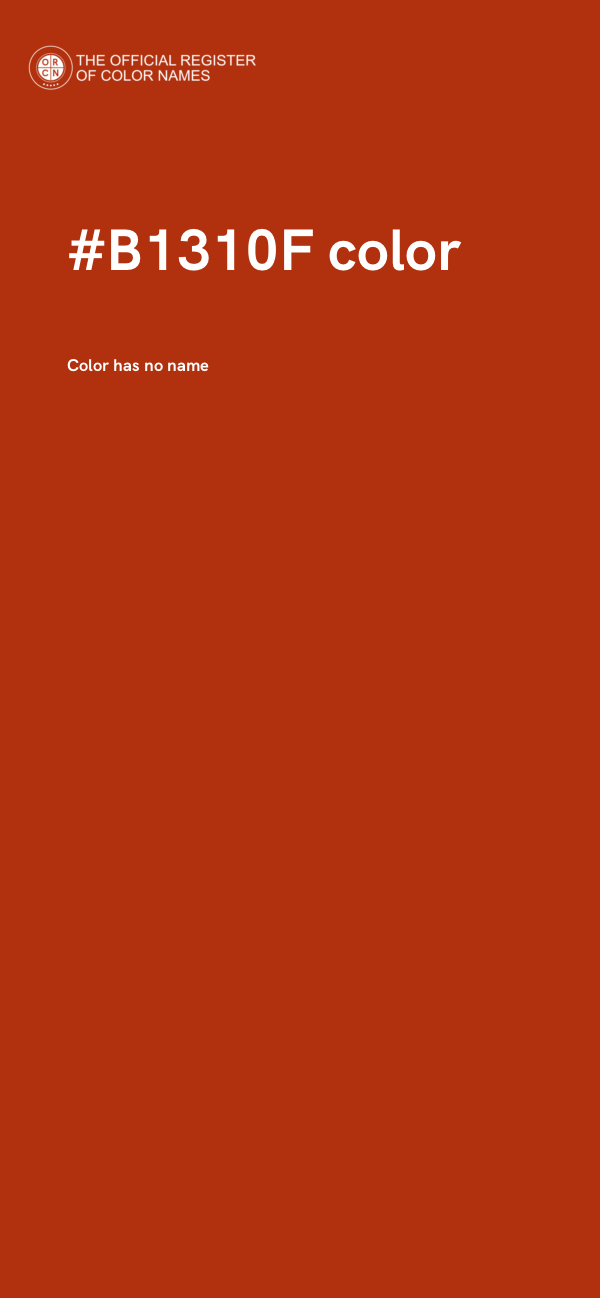 #B1310F color image