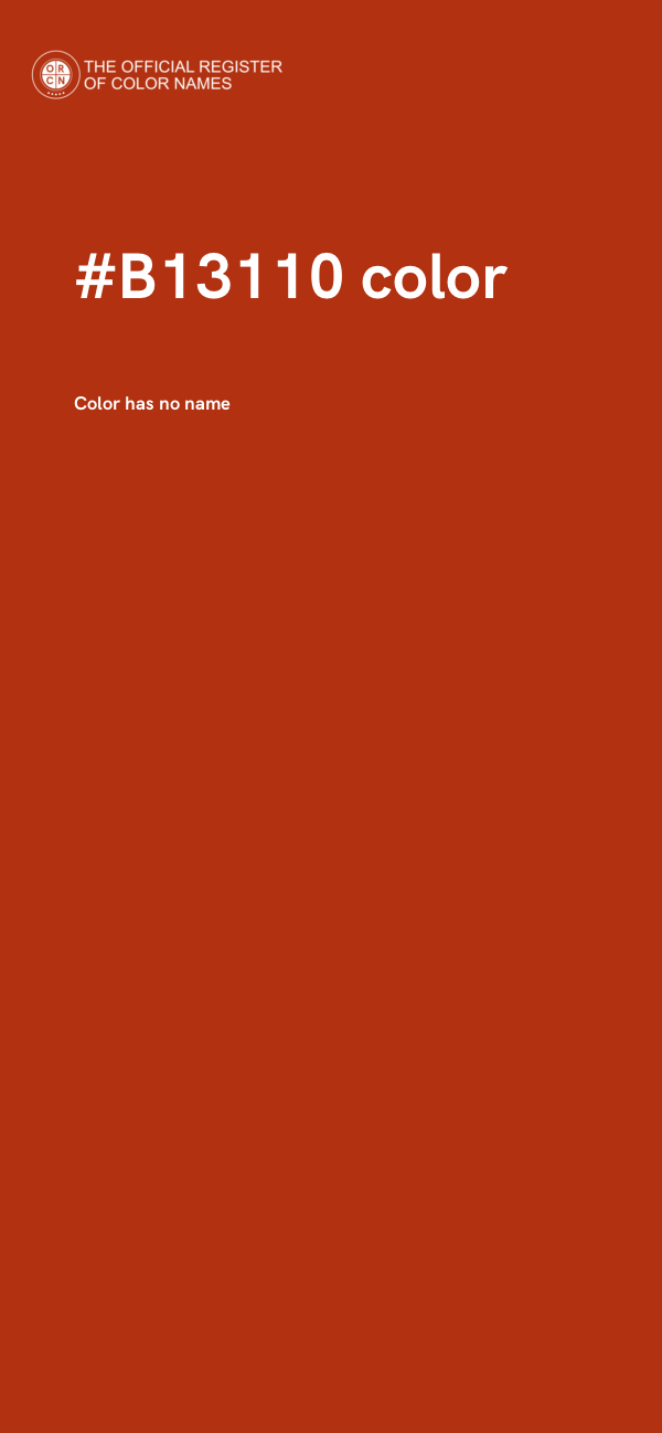 #B13110 color image