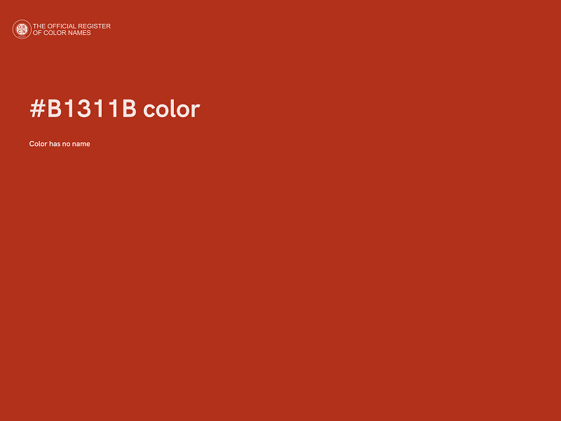 #B1311B color image