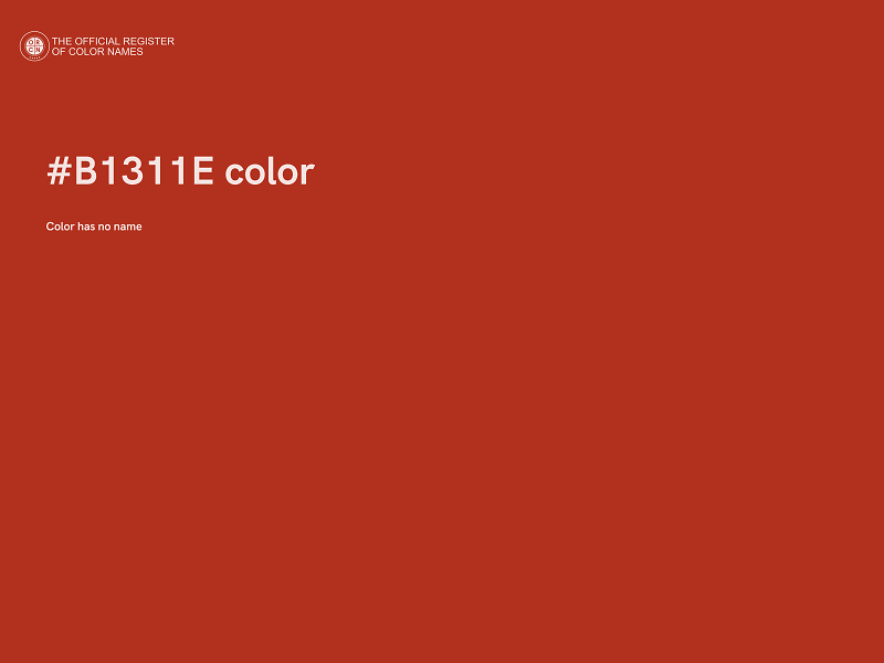 #B1311E color image