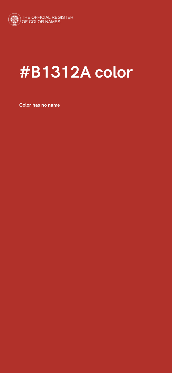 #B1312A color image