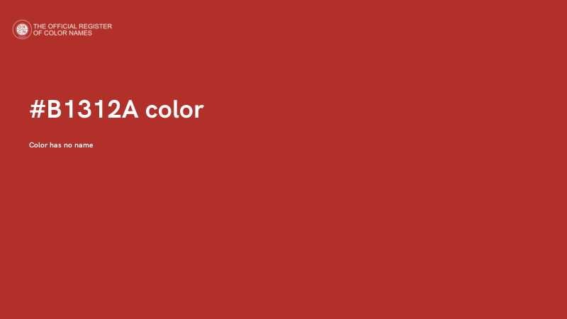 #B1312A color image