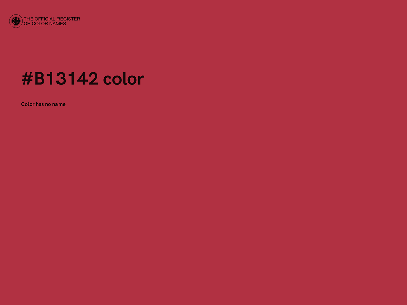 #B13142 color image