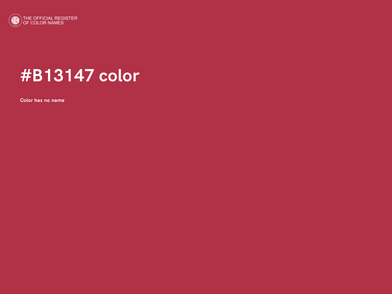 #B13147 color image
