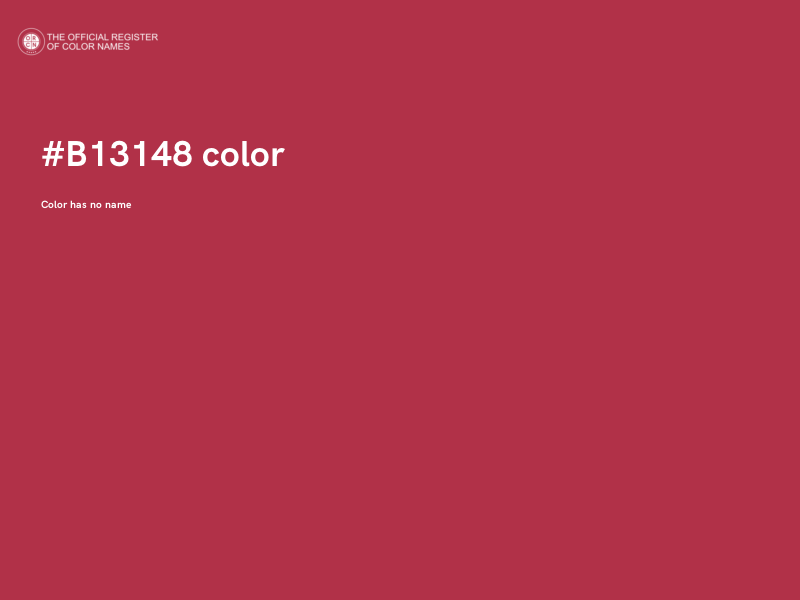 #B13148 color image