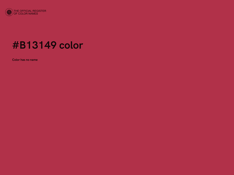 #B13149 color image