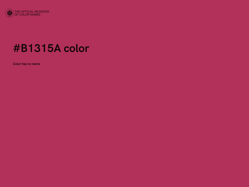 #B1315A color image