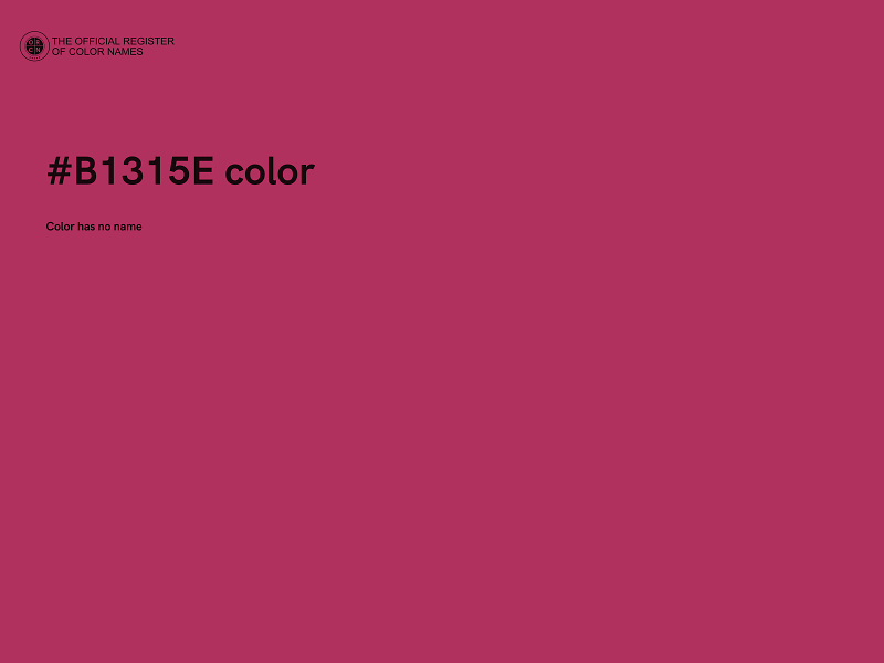 #B1315E color image