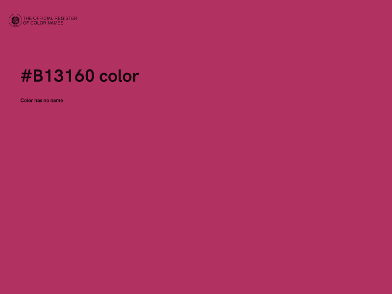 #B13160 color image