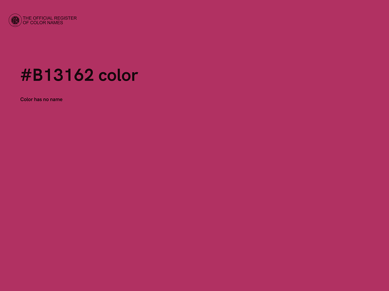 #B13162 color image