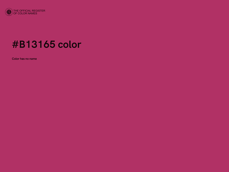 #B13165 color image