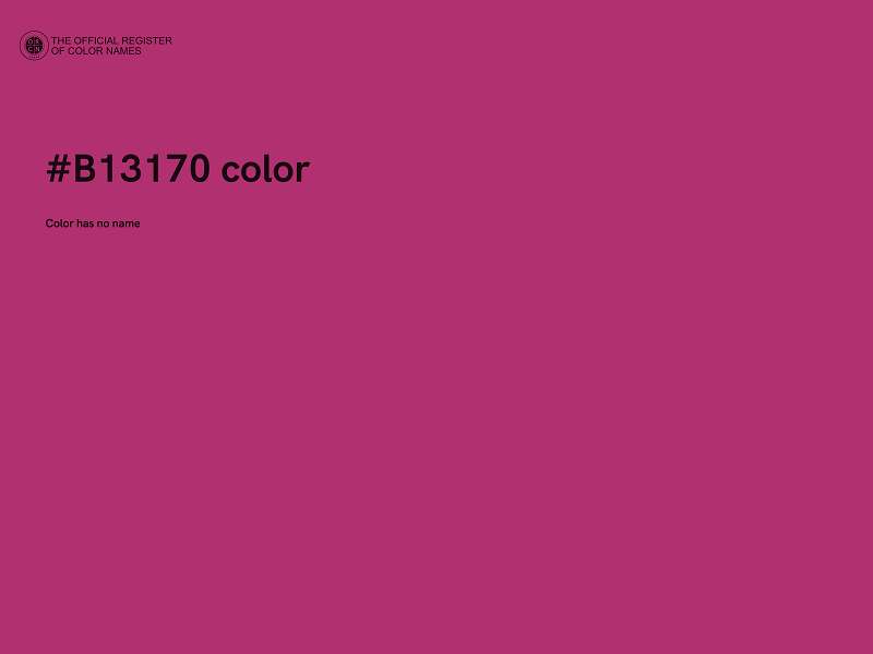 #B13170 color image