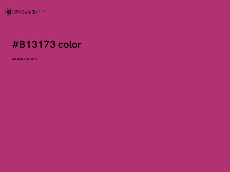 #B13173 color image