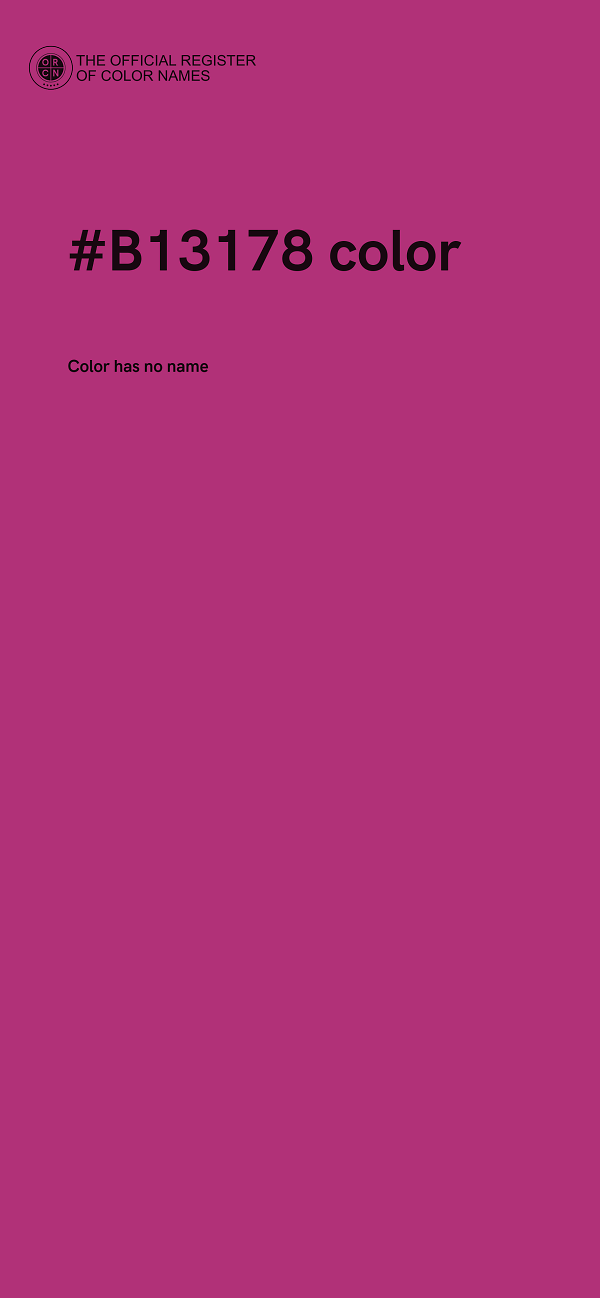 #B13178 color image