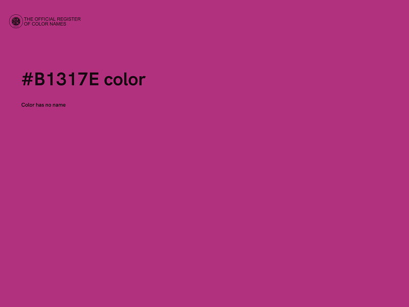 #B1317E color image