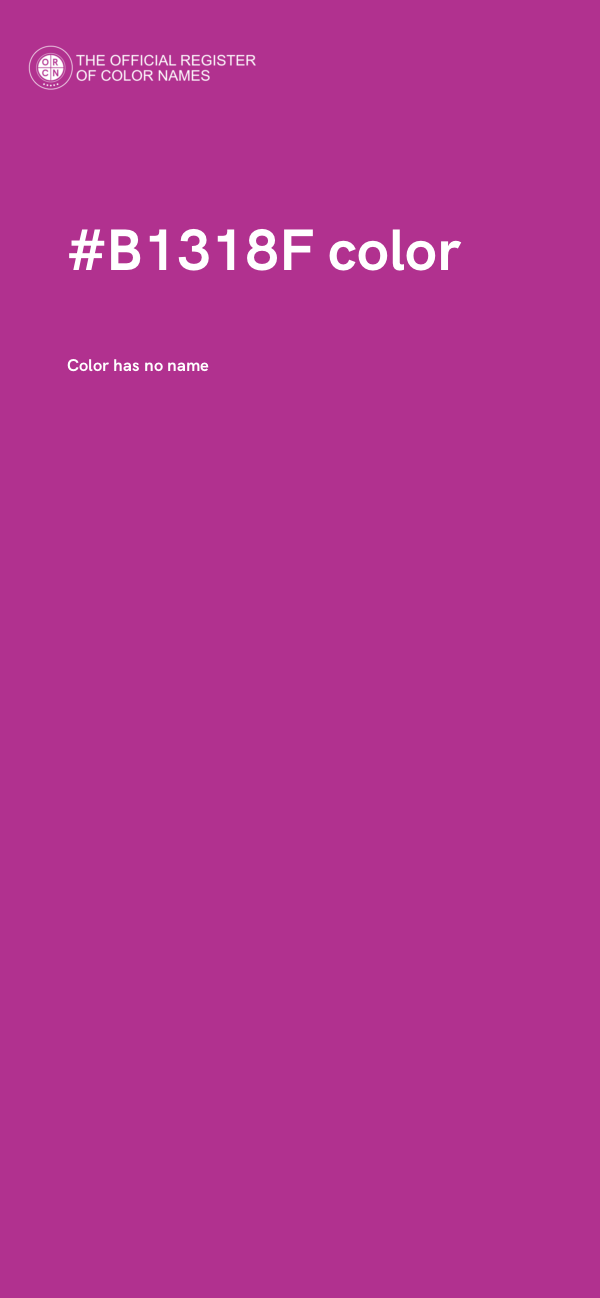 #B1318F color image