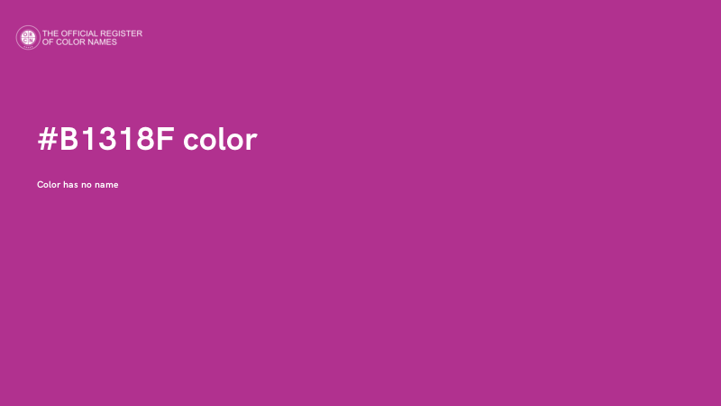 #B1318F color image