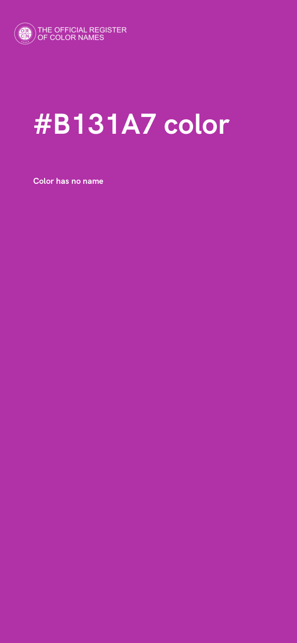 #B131A7 color image