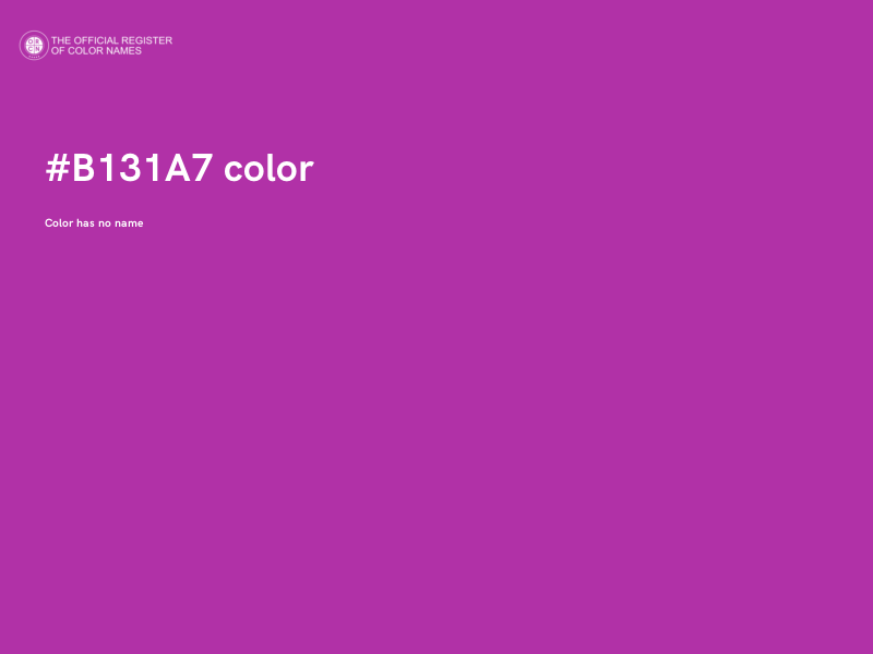 #B131A7 color image