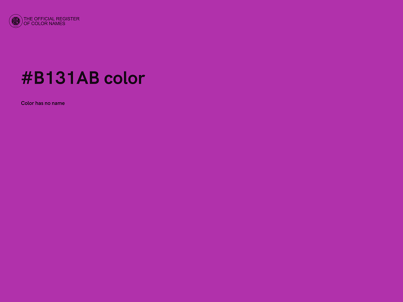 #B131AB color image