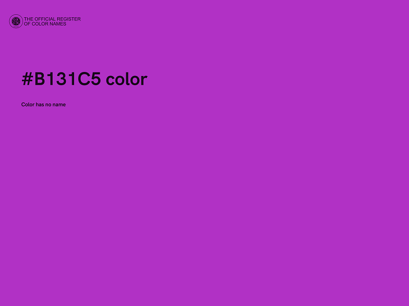 #B131C5 color image