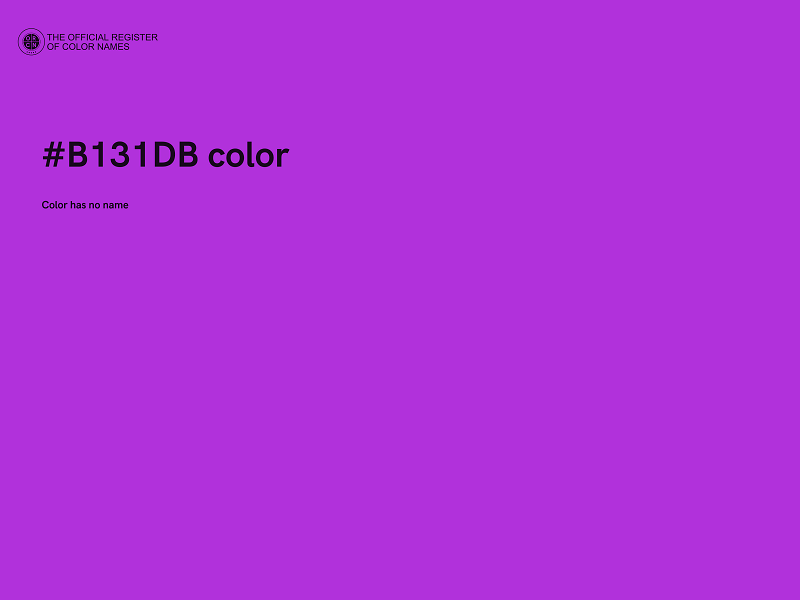 #B131DB color image