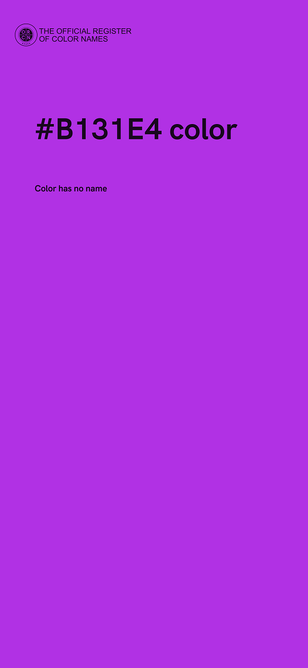 #B131E4 color image