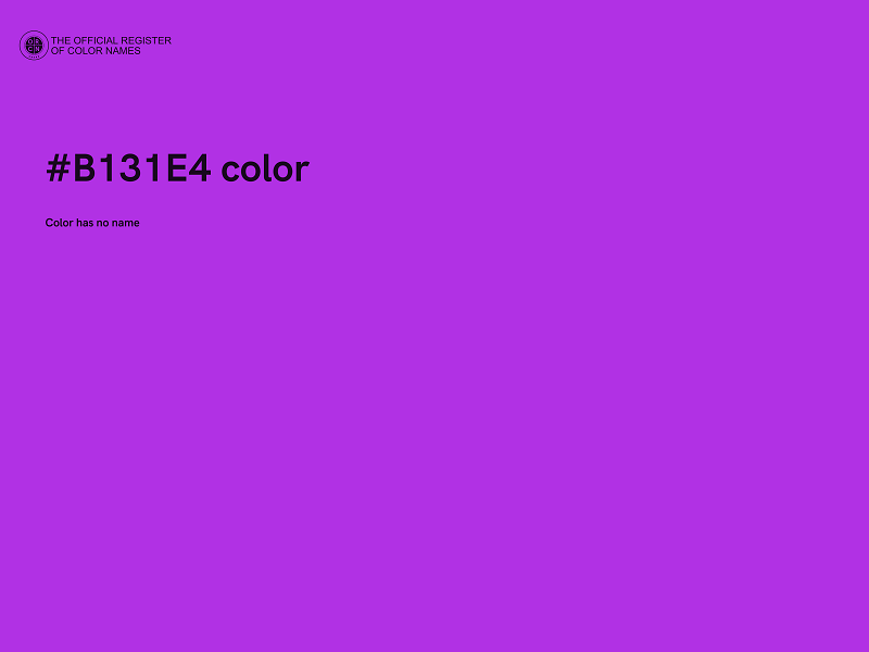 #B131E4 color image