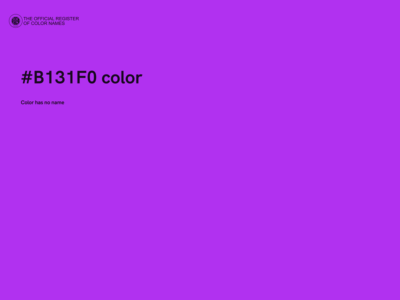 #B131F0 color image