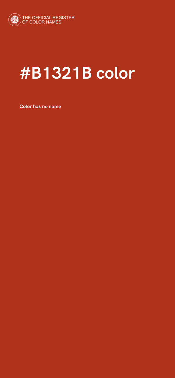 #B1321B color image