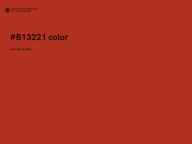 #B13221 color image