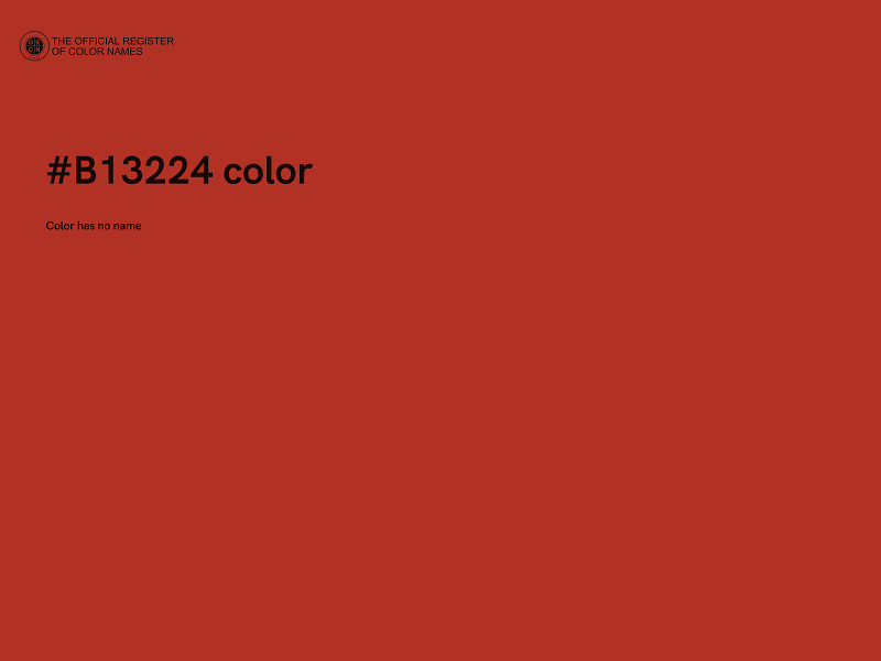 #B13224 color image