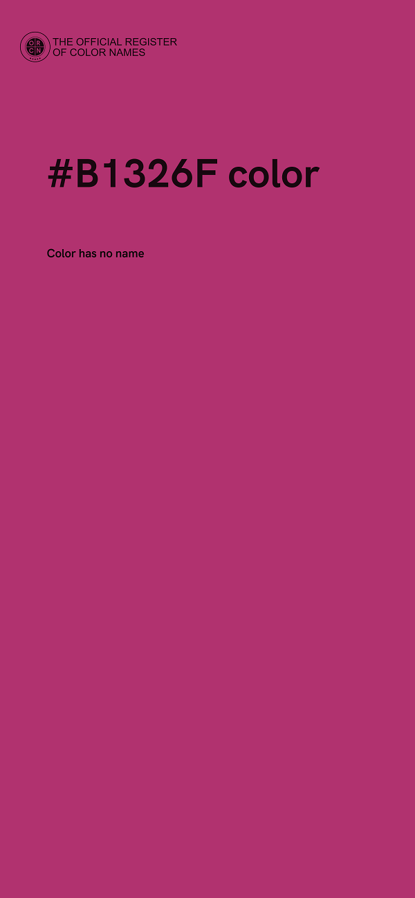 #B1326F color image