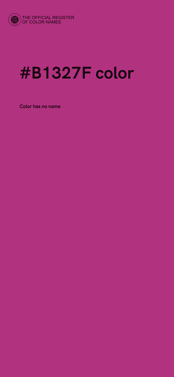 #B1327F color image