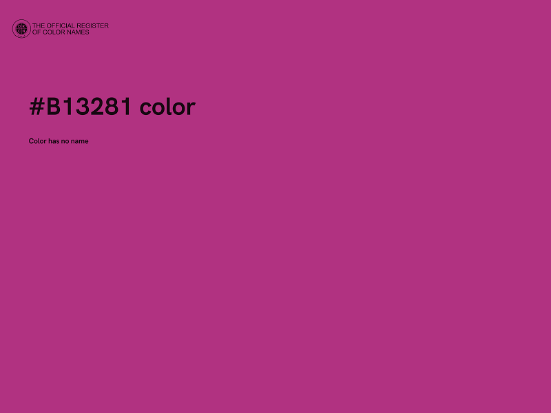#B13281 color image
