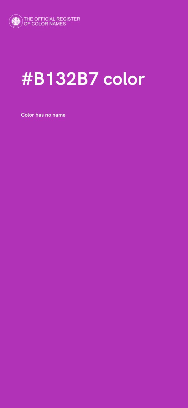 #B132B7 color image