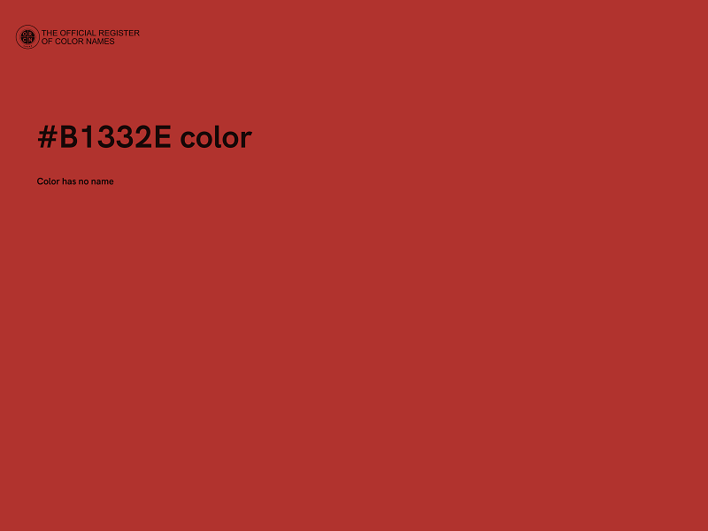 #B1332E color image