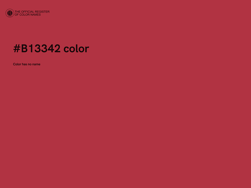 #B13342 color image