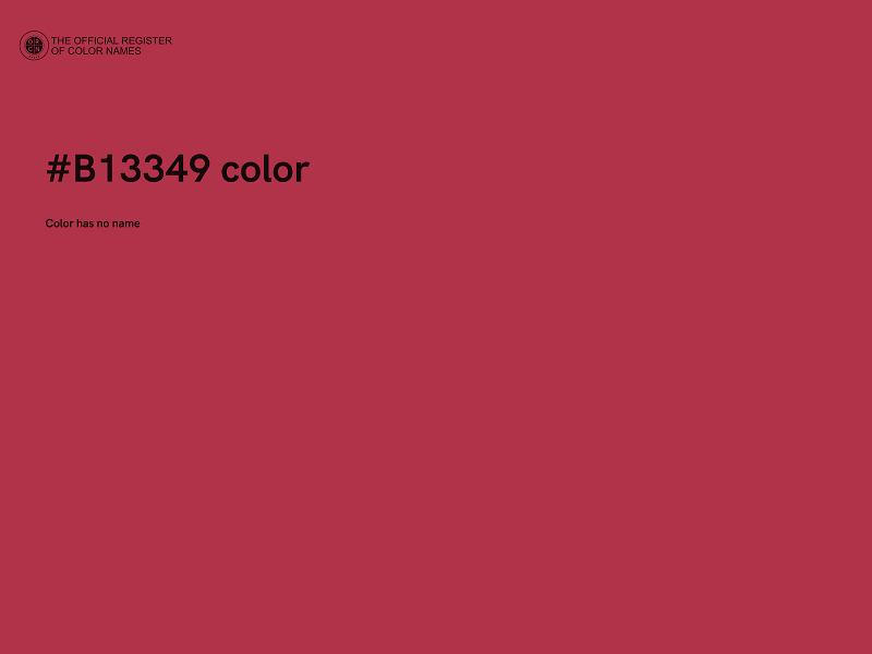 #B13349 color image