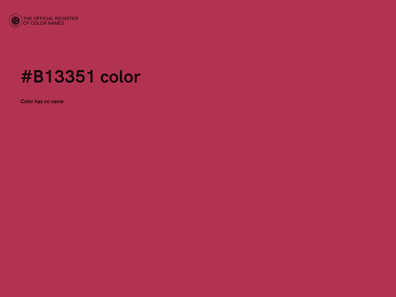#B13351 color image