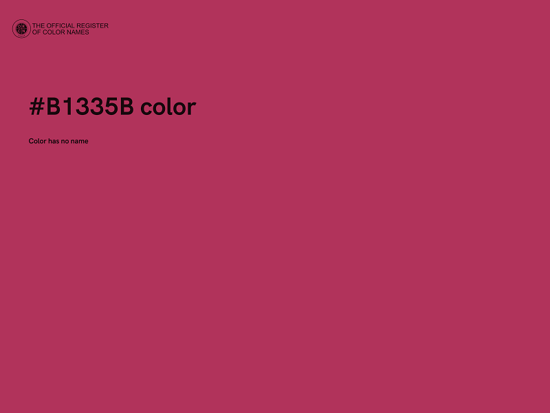 #B1335B color image